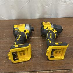 AS-IS DEWALT ATOMIC 20-Volt MAX Lithium-Ion Cordless Combo Kit (2-Tool) with (2) 2.0Ah Batteries, Charger and Bag