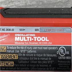 AS-IS Milwaukee FUEL 18V Lithium-Ion Cordless Brushless Oscillating Multi-Tool (Tool-Only)