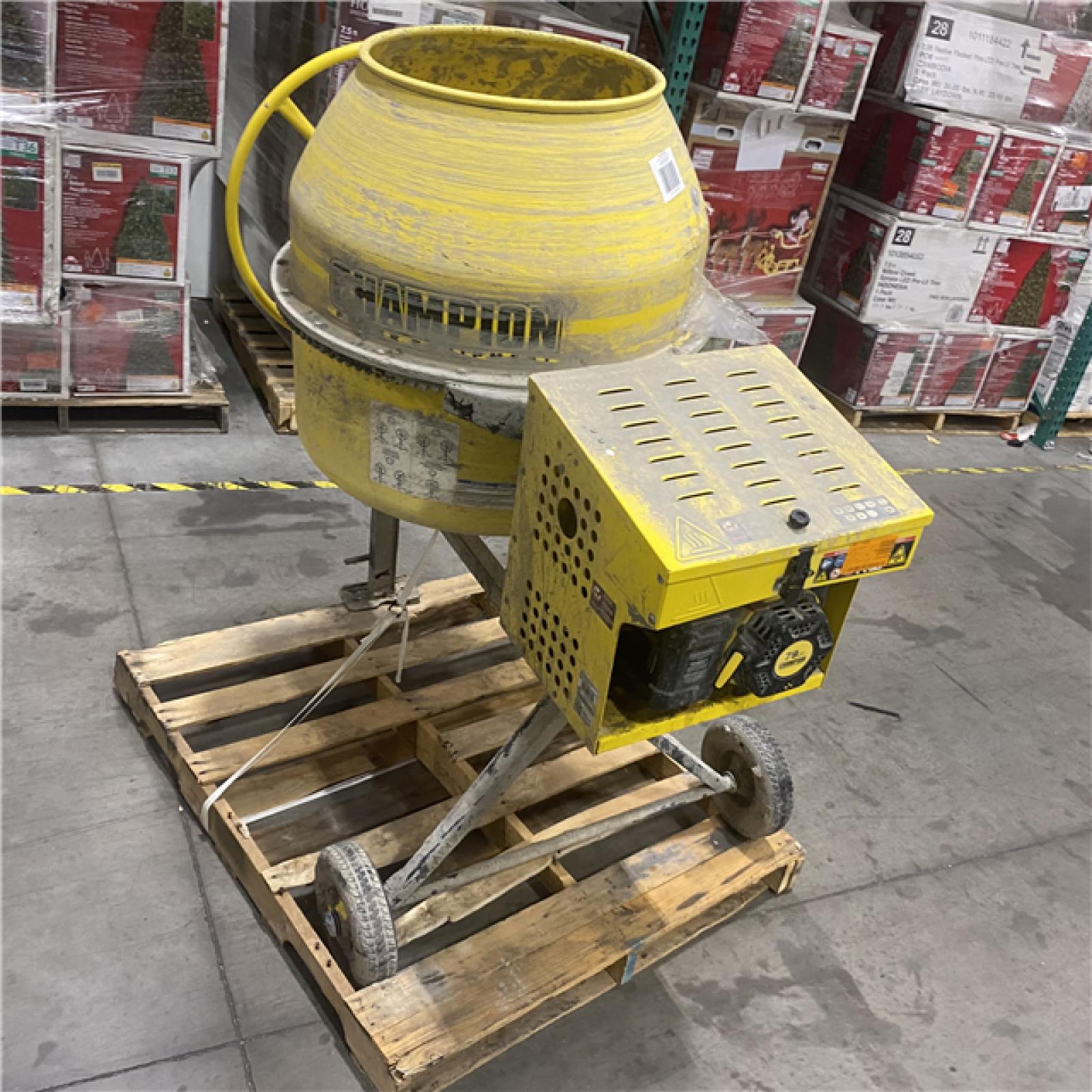 Dallas Location - As-Is Champion Power Equipment 8.8 cu. ft. 79 cc Gas Heavy-Duty Concrete Mixer