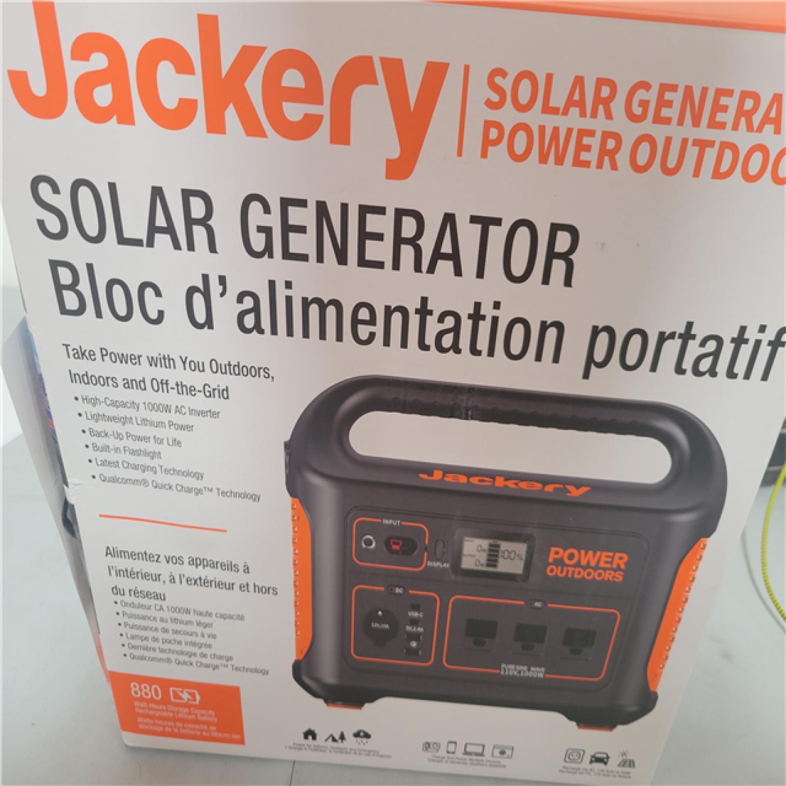 CALIFORNIA NEW JACKERY SOLAR GENERATOR
