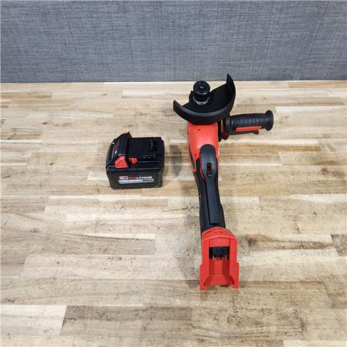 HOUSTON LOCATION - AS - IS Milwaukee FUEL 18-Volt Lithium-Ion Brushless Cordless 4-1/2 in./6 in. Braking Grinder with Paddle Switch W/ BATTERY