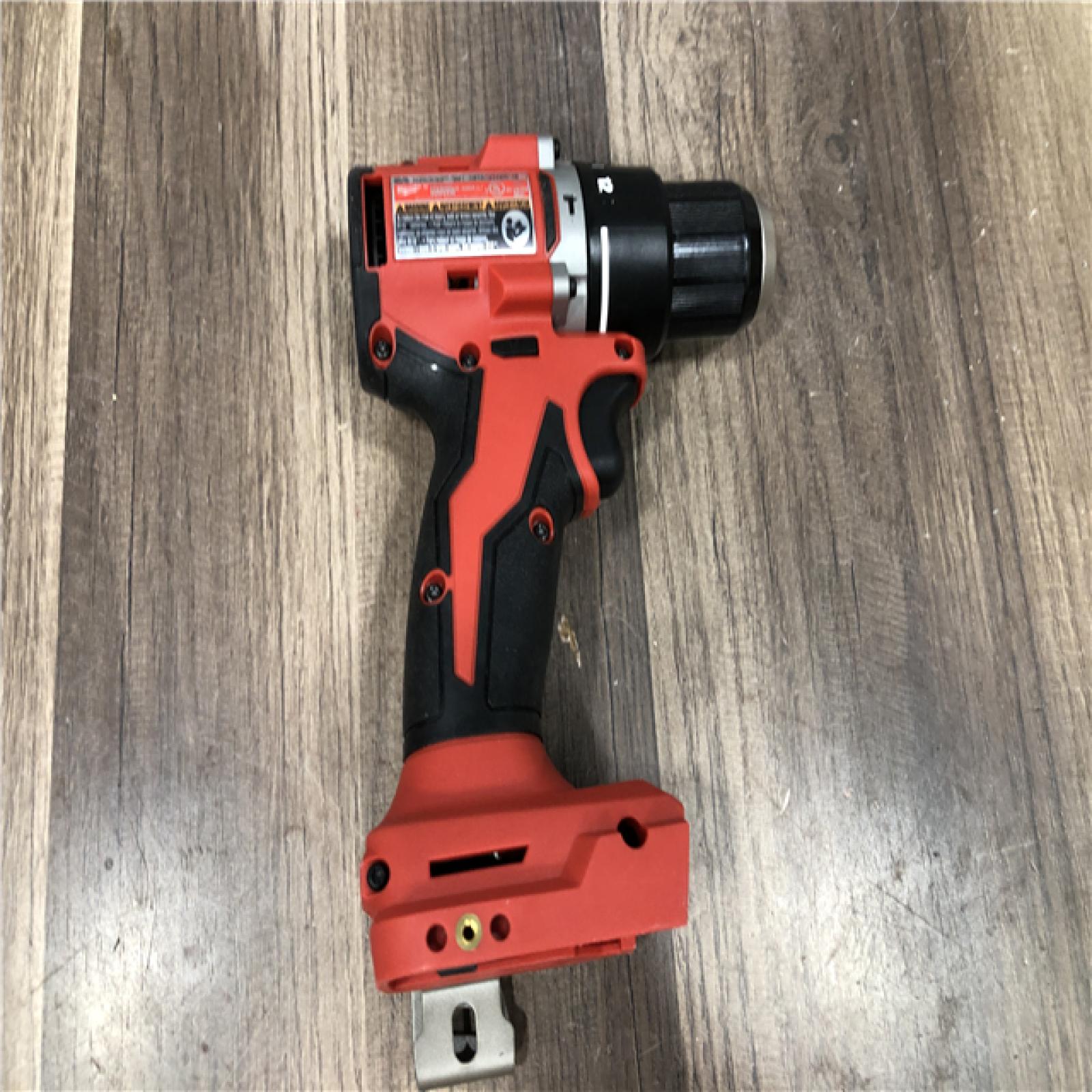 AS-IS Milwaukee 18V Lithium-Ion Brushless Cordless 1/2 in. Compact Hammer Drill/Driver (Tool-Only)