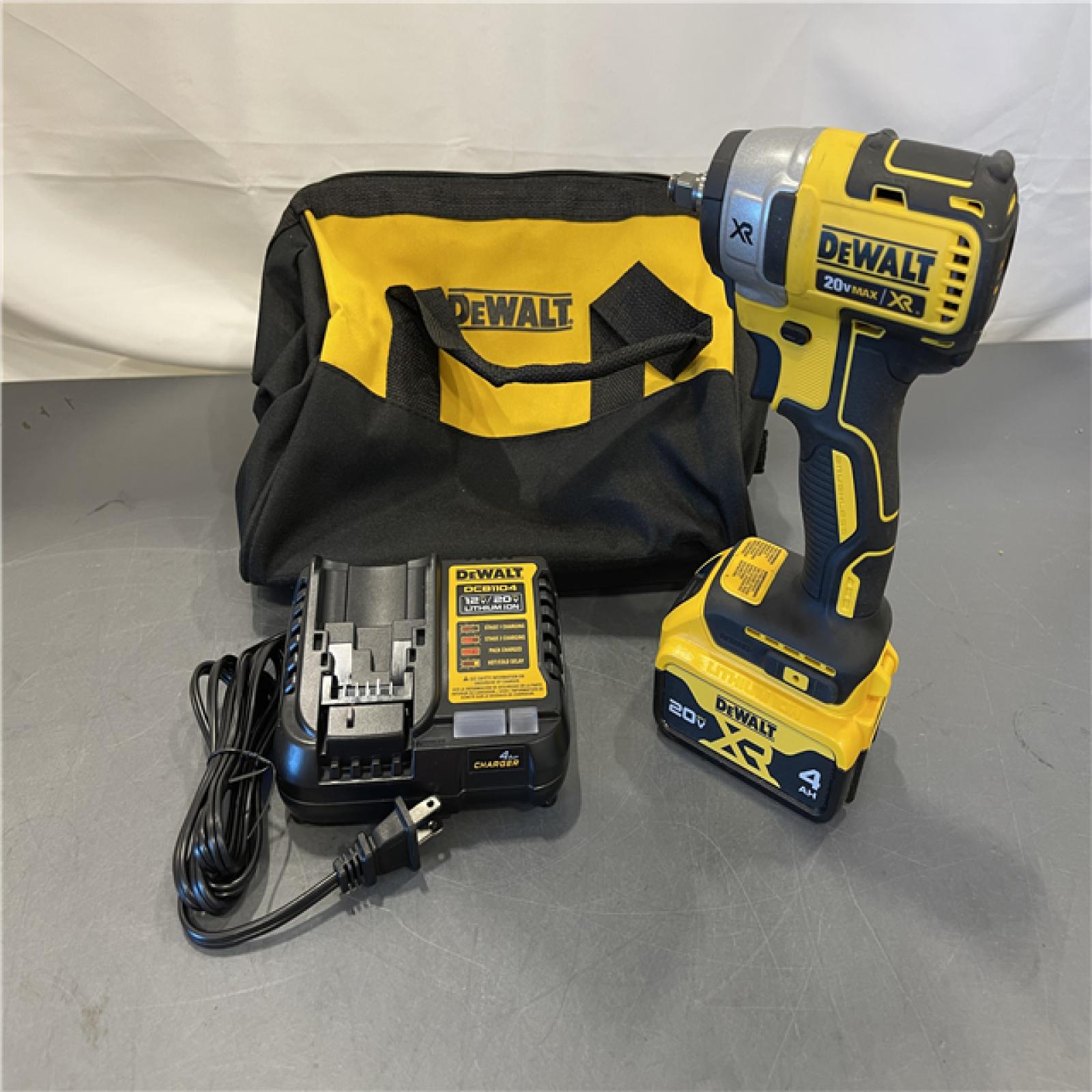 AS-IS - DeWalt 20V MAX XR Cordless Brushless 3/8 in.Compact Impact Wrench Kit