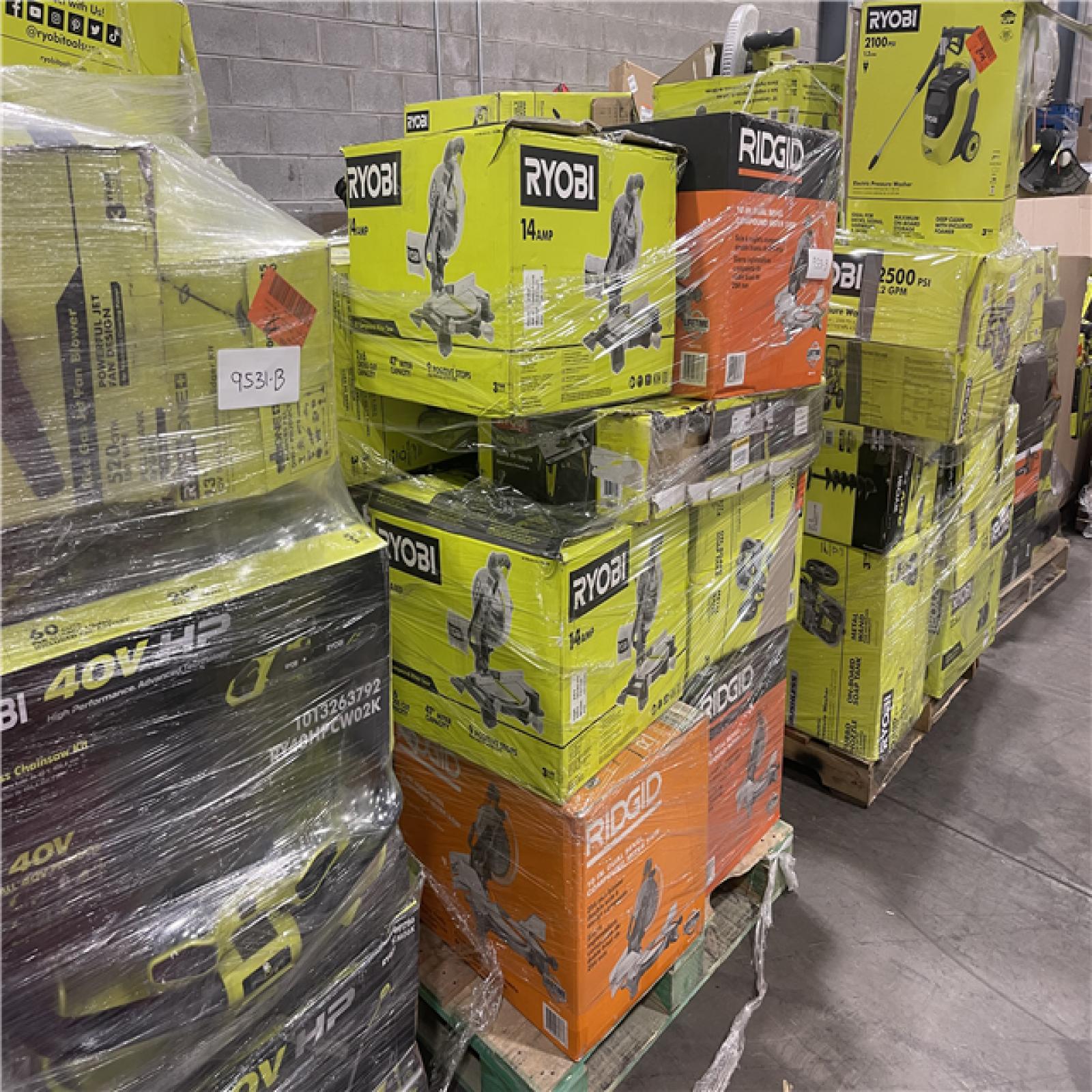 Pittston Location As-Is Power Tools Partial Truckload (13 pallets) 9531-B