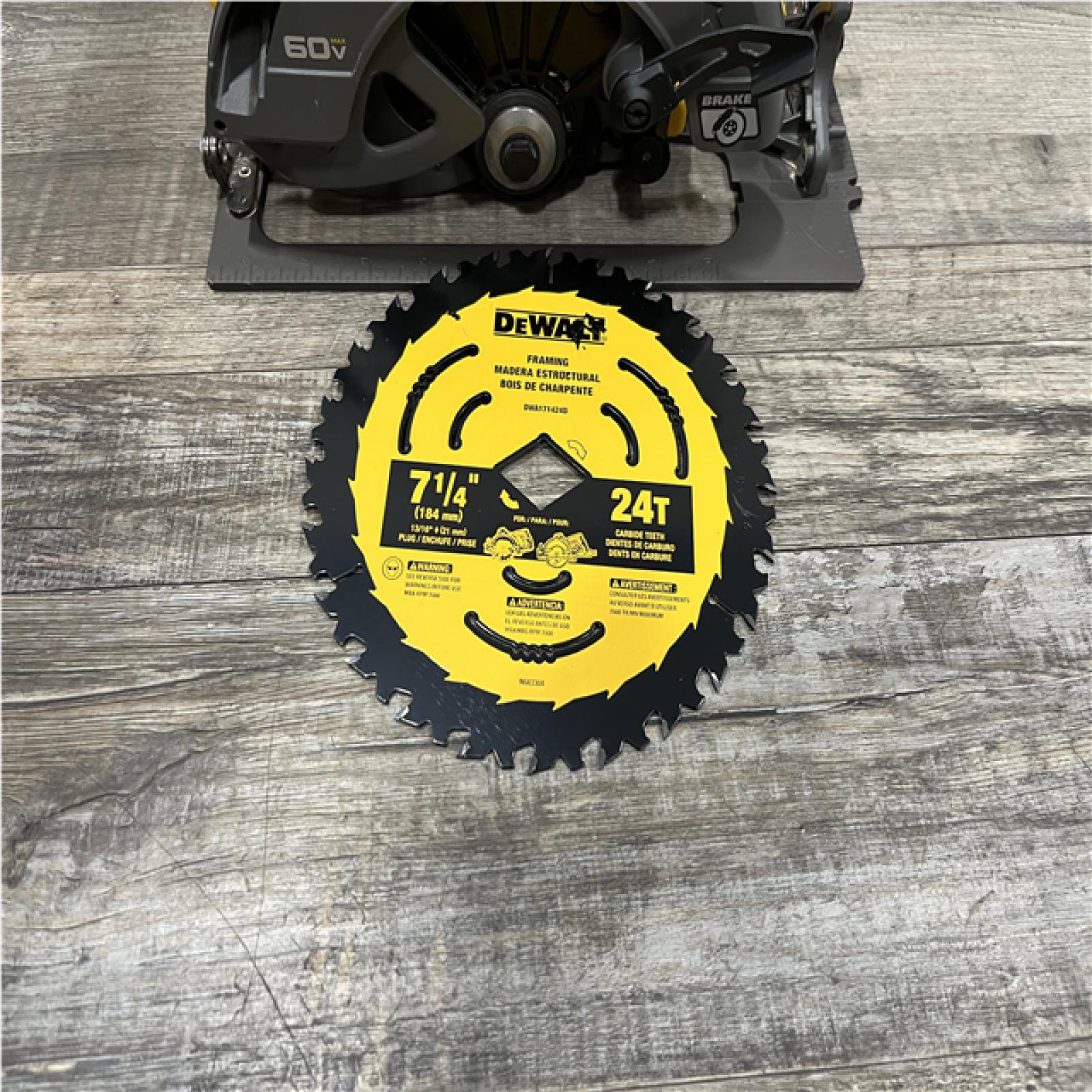 AS-IS DEWALT FLEXVOLT 60V MAX Cordless Brushless 7-1/4 in. Circular Saw with Brake (Tool Only)