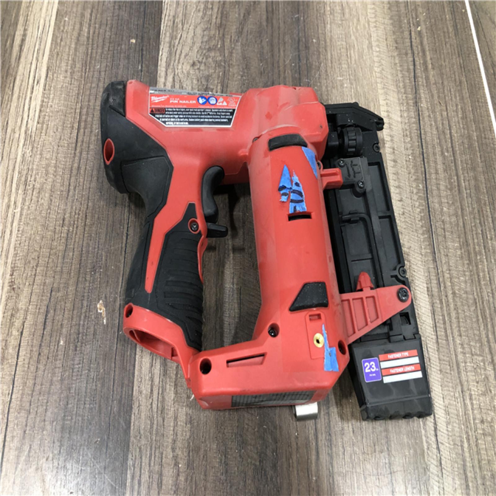 AS-IS Milwaukee M12 12-Volt 23-Gauge Lithium-Ion Cordless Pin Nailer (Tool-Only)