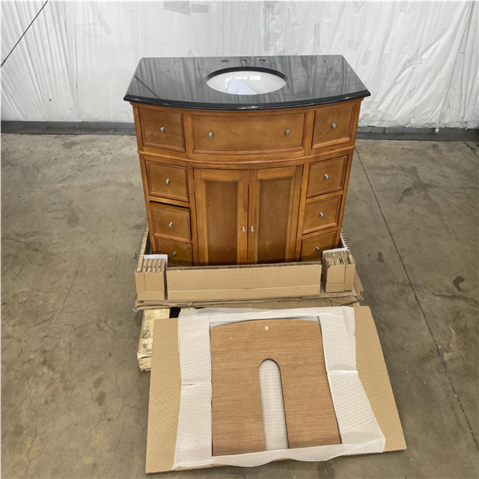 Houston Location - AS-IS home improvement pallet HAMPTON HARBOR 45 IN. W X 22IN. VANITY