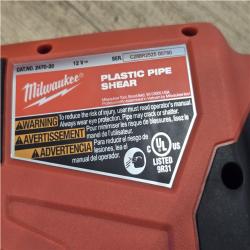 AS-IS Milwaukee 12V Lithium-Ion Cordless PVC Pipe Shear (Tool-Only)