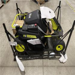 DALLAS LOCATION - RYOBI R1 80V HP Brushless Lithium Battery Cordless Electric 30 in. Riding Lawn Mower with 14 Ah Battery and Charger