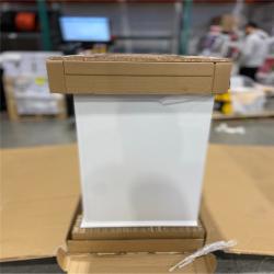 DALLAS LOCATION - Home Decorators Collection Doveton 60 in. Double Sink Freestanding White Bath Vanity with White Engineered Marble Top (Assembled)