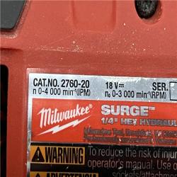 AS-IS Milwaukee FUEL SURGE 18-Volt Lithium-Ion Brushless Cordless 1/4 in. Hex Impact Driver Compact Kit