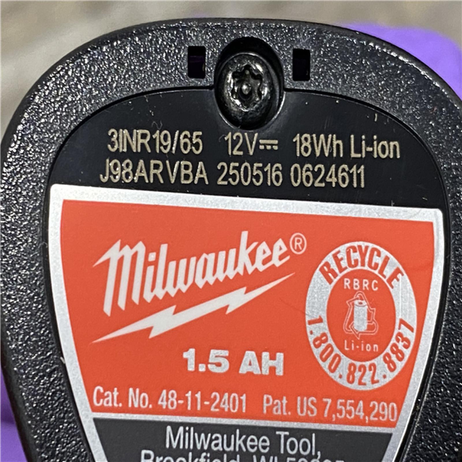 AS-IS Milwaukee 12V Lithium-Ion Cordless Drill Driver/Impact Driver Combo Kit