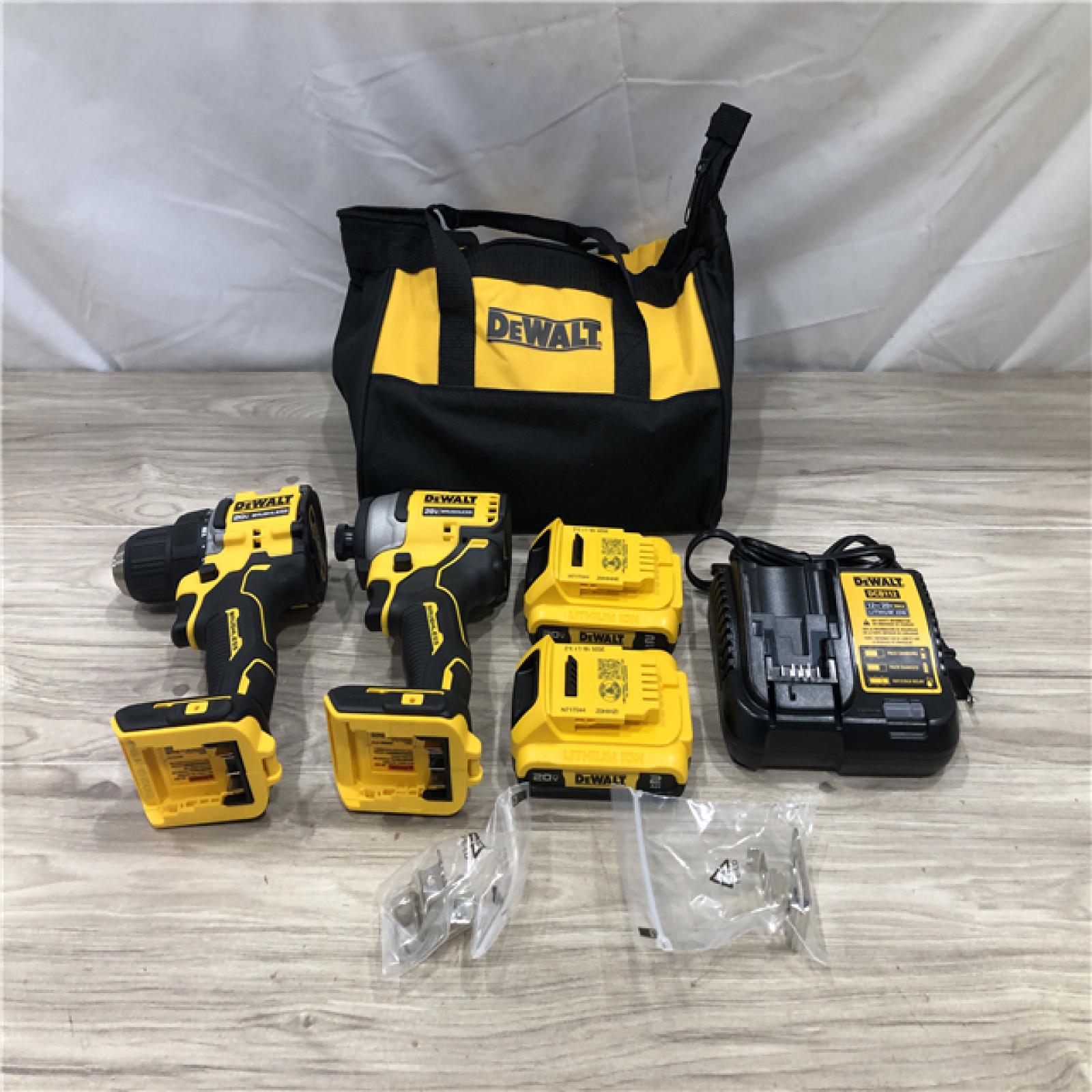 AS-IS DEWALT ATOMIC 20-Volt MAX Lithium-Ion Cordless Combo Kit