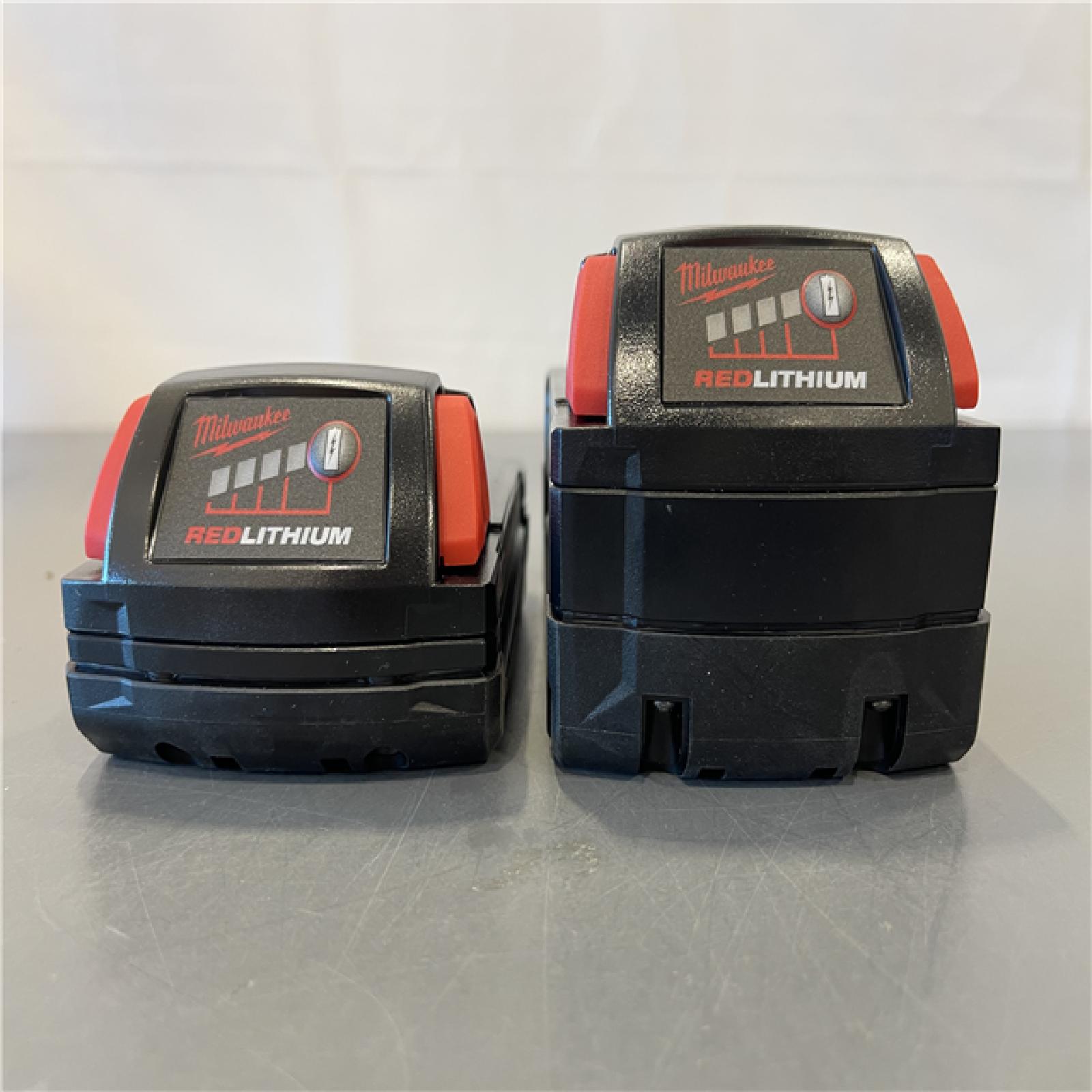 AS-IS - Milwaukee M18 18-Volt Lithium-Ion Starter Kit with One 5.0 Ah and One 2.0 Ah Battery and Charger