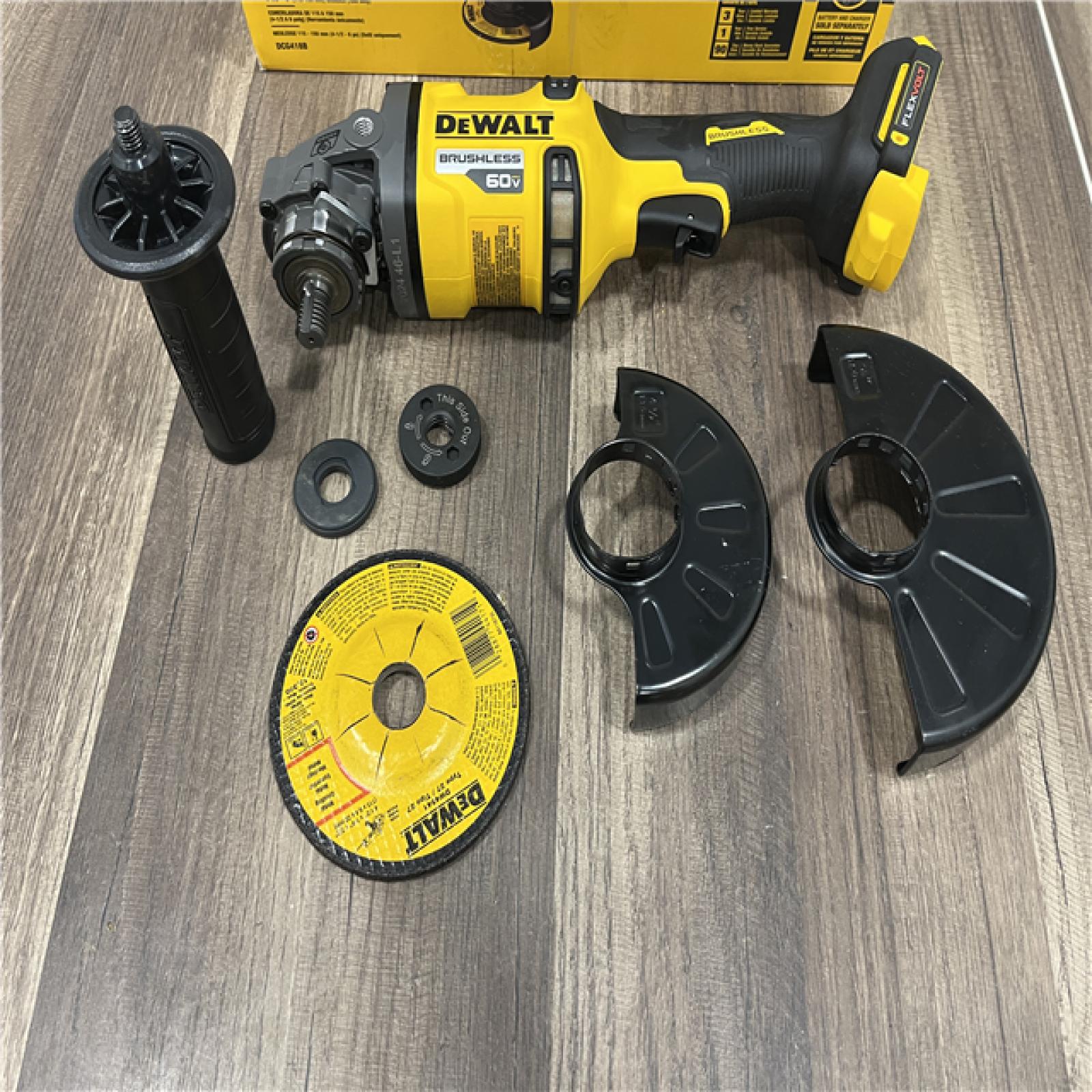 GOOD DEWALT 60V MAX Cordless Brushless 4.5 in. to 6 in. Small Angle Grinder with Kickback Brake (Tool Only)