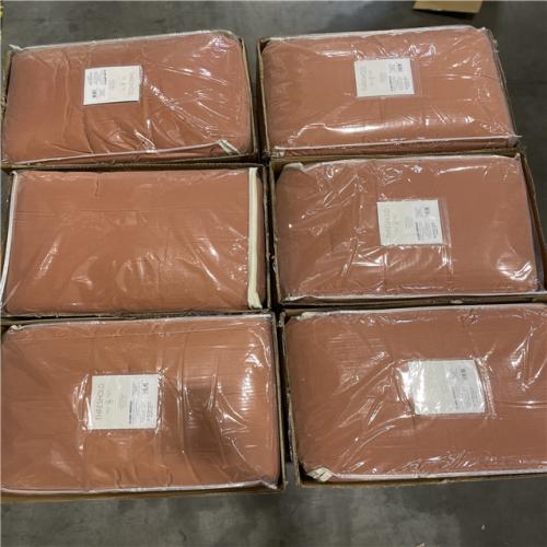DALLAS LOCATION- NEW! Full/Queen Lustrous Velvet Comforter & Sham Set Terracotta - Threshold™: Gender Neutral  OEKO-TEX PALLET-( 6 UNITS)