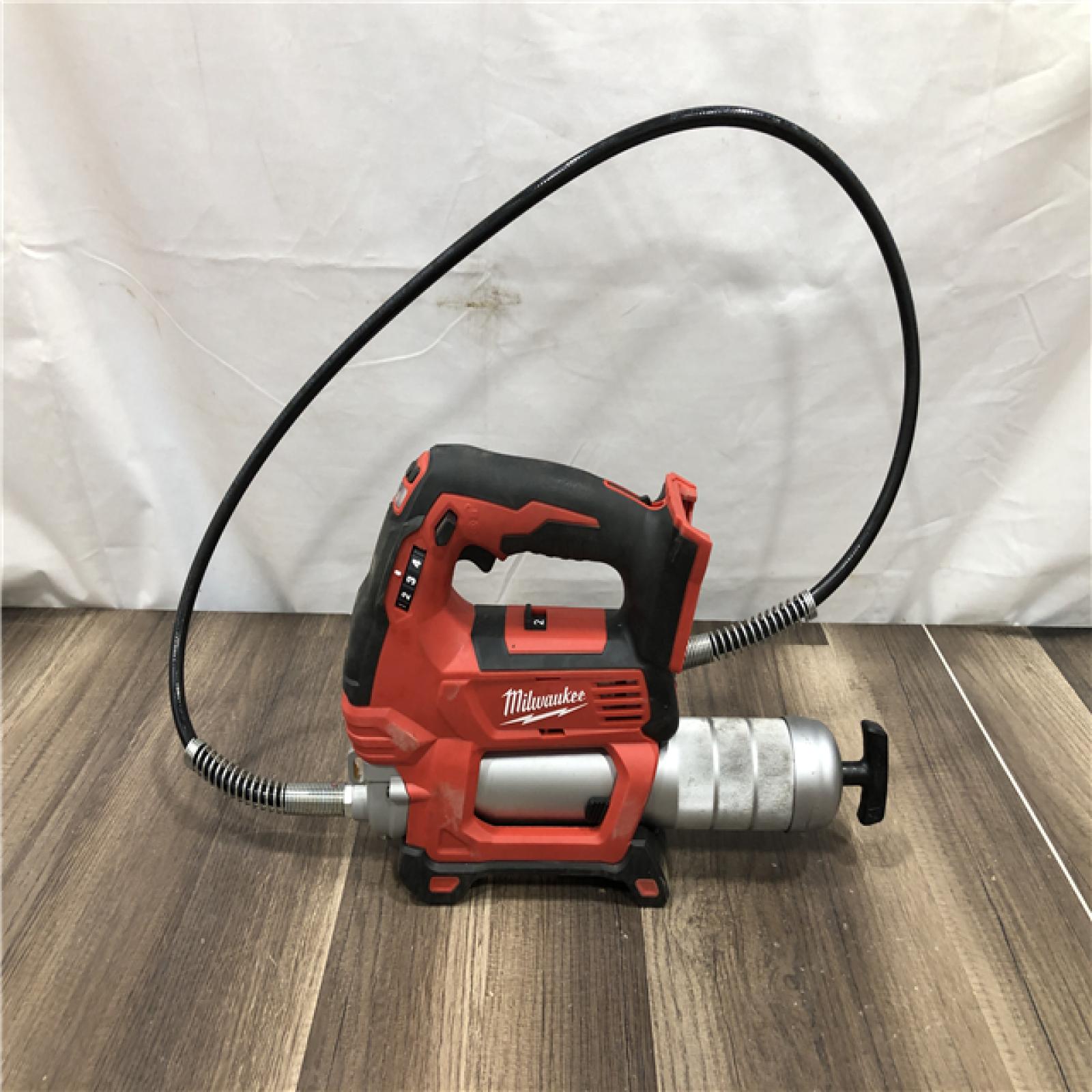 AS-IS Milwaukee 18V Lithium-Ion Cordless Grease Gun 2-Speed (Tool-Only)