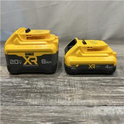 AS-IS DEWALT 20V XR Lithium-Ion Starter Pack with 8.0 Ah and 4.0 Ah Battery Packs and Charger