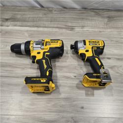 LIKE NEW! - DEWALT 20V MAX Cordless Brushless Hammer Drill/Driver 2 Tool Combo Kit with FLEXVOLT ADVANTAGE