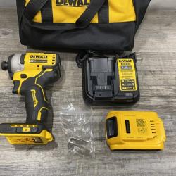 AS-IS DEWALT Atomic 20V Max Lithium-Ion Brushless Cordless Compact 1/4 in. Impact Driver Kit