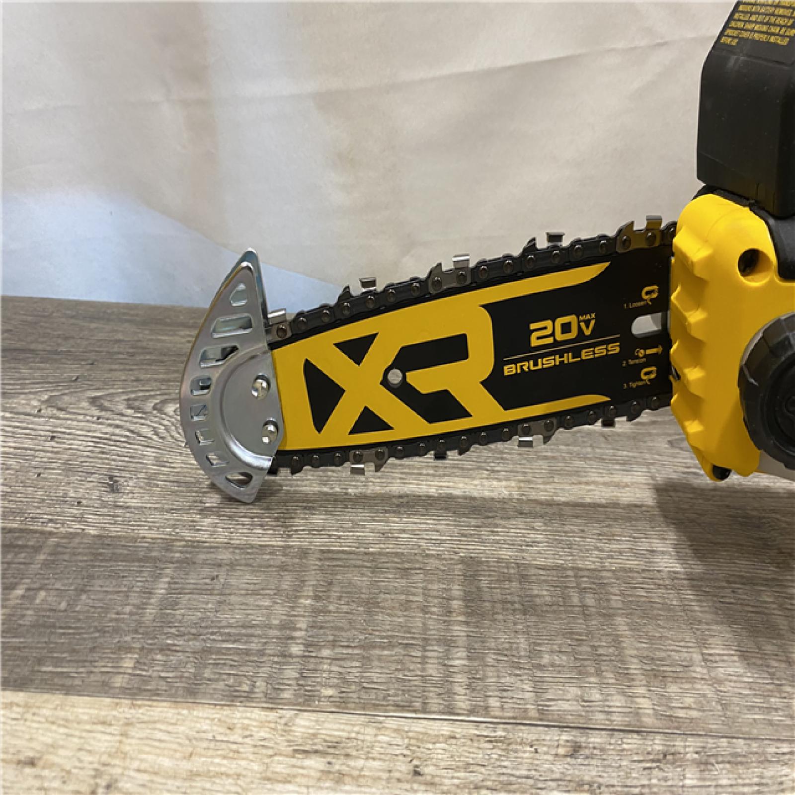 AS-IS DEWALT 20V MAX 8 in. Brushless Cordless Battery Powered Pruning Chainsaw (Tool Only)
