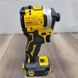 AS-IS DEWALT ATOMIC 20V MAX Lithium-Ion Cordless 1/4 in. Brushless Impact Driver Kit, 5 Ah Battery, Charger, and Bag