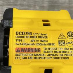 AS-IS DEWALT Atomic 20V Lithium-Ion Cordless Compact 1/2 in. Drill/Driver Kit