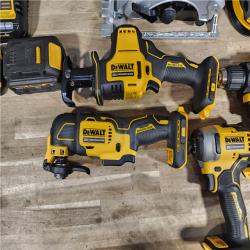 HOUSTON LOCATION - AS-IS (APPEARS LIKE NEW) DEWALT 20-Volt MAX Lithium-Ion Cordless 7-Tool Combo Kit with 2.0 Ah Battery, 5.0 Ah Battery and Charger