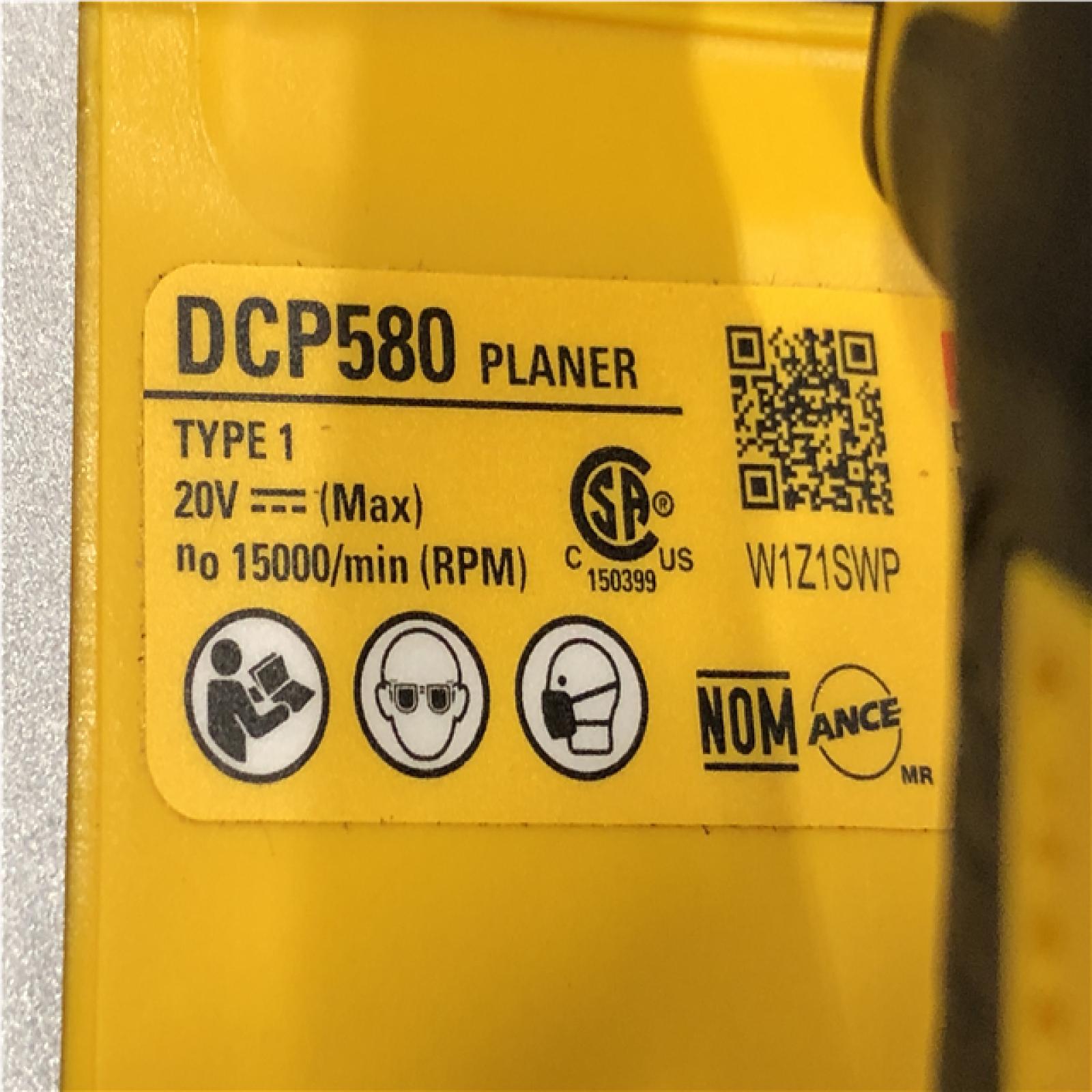 AS-IS DEWALT 20V MAX XR Cordless Brushless 3-1/4 in. Planer (Tool Only)
