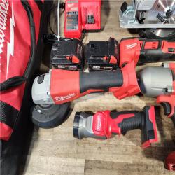 HOUSTON LOCATION - AS-IS MILWAUKEE 9 TOOL COMBO KIT W/ (2) BATTERY & CHARGER
