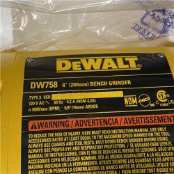 AS-IS DEWALT 8 in. 205 mm Bench Grinder