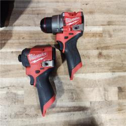 HOUSTON LOCATION - AS-IS Milwaukee  FUEL 12-Volt Lithium-Ion Brushless Cordless Hammer Drill and Impact Driver Combo Kit