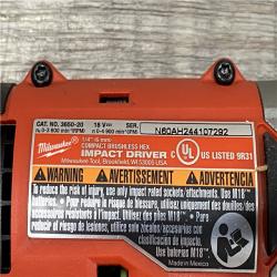 AS-IS Milwaukee 18V Lithium-Ion Brushless Cordless Compact Drill/Impact Combo Kit