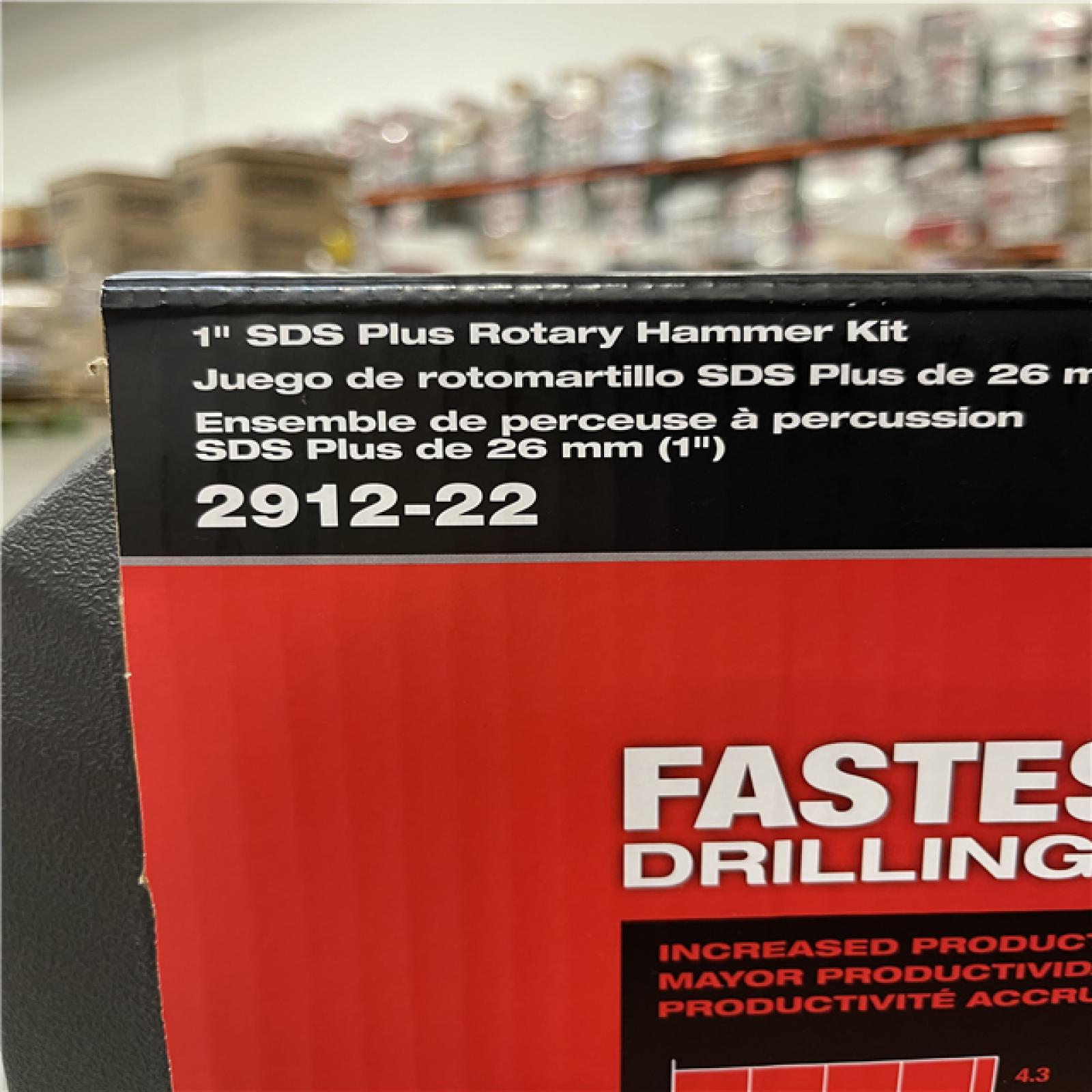 NEW! - Milwaukee M18 FUEL 18V Lithium-Ion Brushless 1 in. Cordless SDS-Plus Rotary Hammer Kit with Two 6.0 Ah Batteries  Hard Case