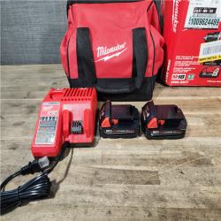 HOUSTON LOCATION - AS-IS Milwaukee M18 18V Lithium-Ion Brushless Cordless Compact Drill/Impact Combo Kit (2-Tool) W/(2) 2.0 Ah Batteries  Charger & Bag