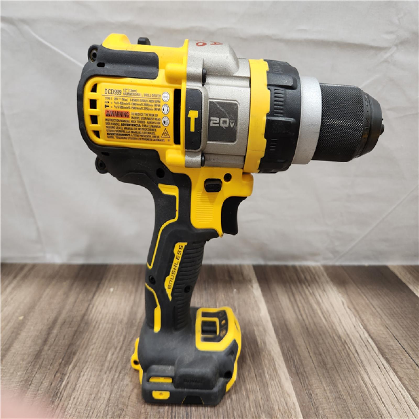 AS-IS- 20V MAX Brushless Cordless 1/2 in. Hammer Drill/Driver with FLEXVOLT ADVANTAGE (Tool Only)