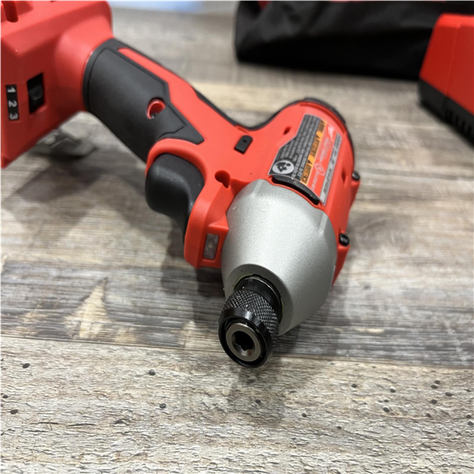 AS-IS Milwaukee 18V Lithium-Ion Compact Brushless Cordless 1/4 in. Impact Driver Kit