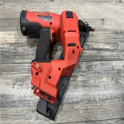 AS-IS Milwaukee FUEL 18-Volt Lithium-Ion Brushless Cordless Gen II 15-Gauge Angled Finish Nailer (Tool-Only)