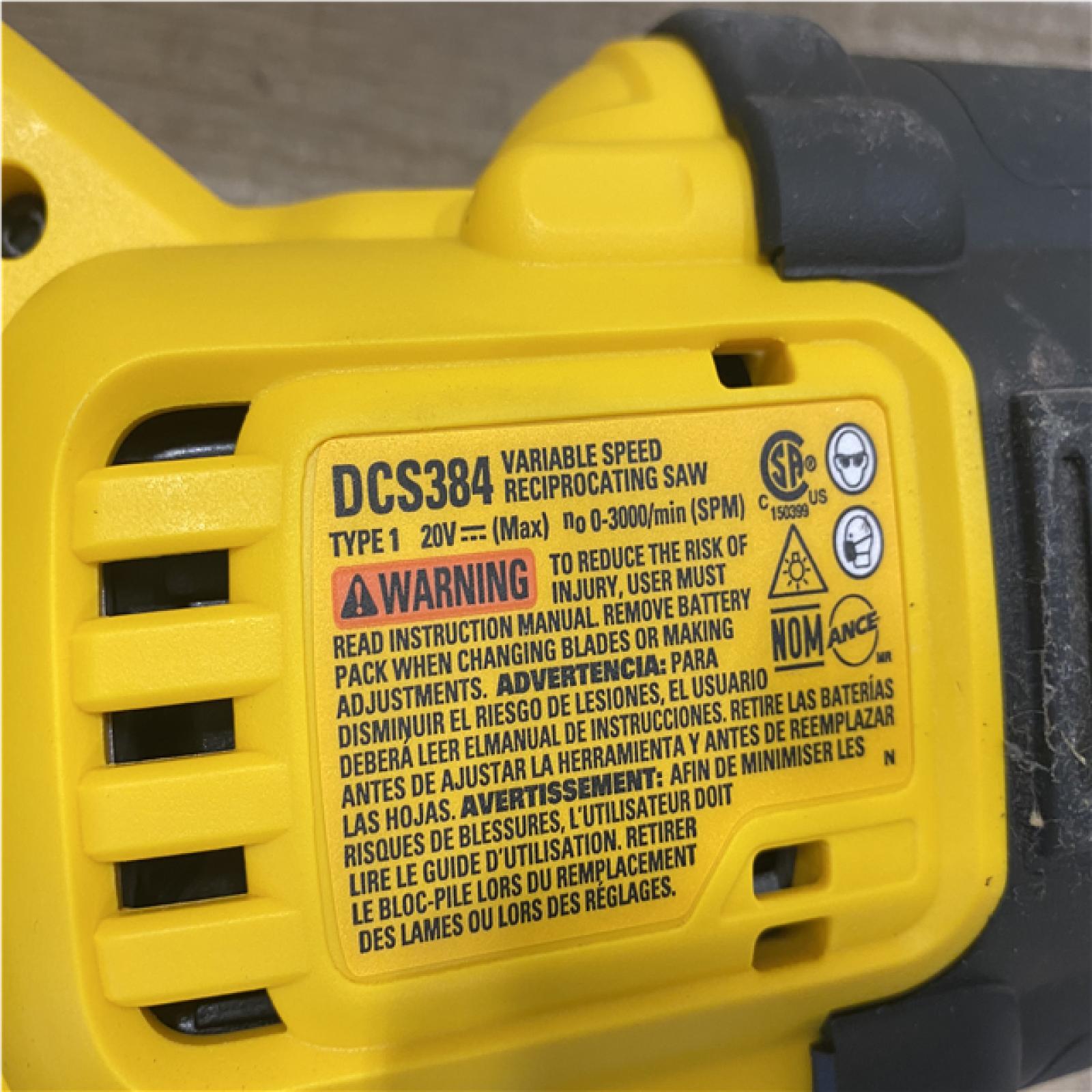AS-IS DEWALT 20-Volt XR Cordless Reciprocating Saw (Tool Only)