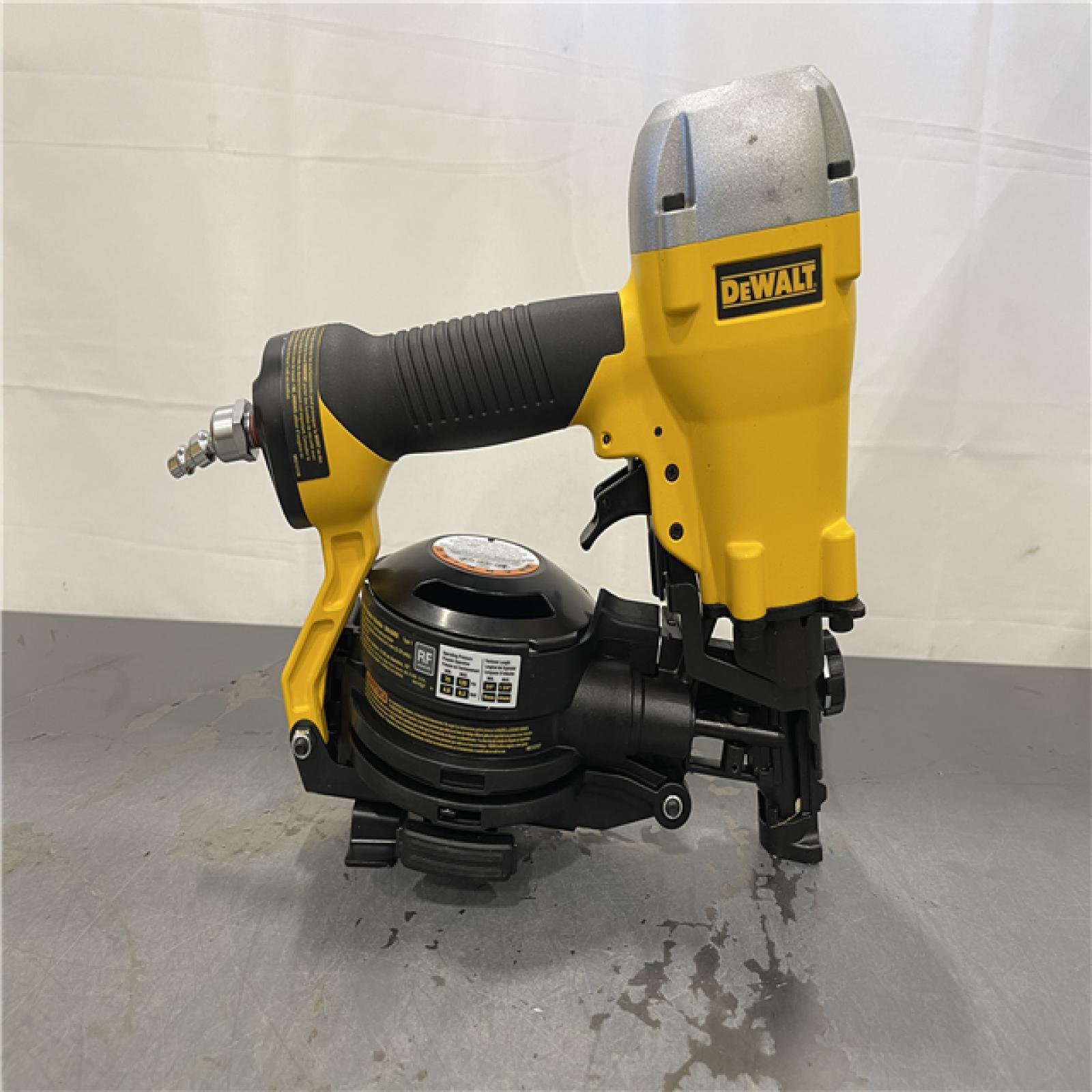 AS-IS - DeWalt 1-3/4 in. 15 Degree Pneumatic Coil Roofing Nailer