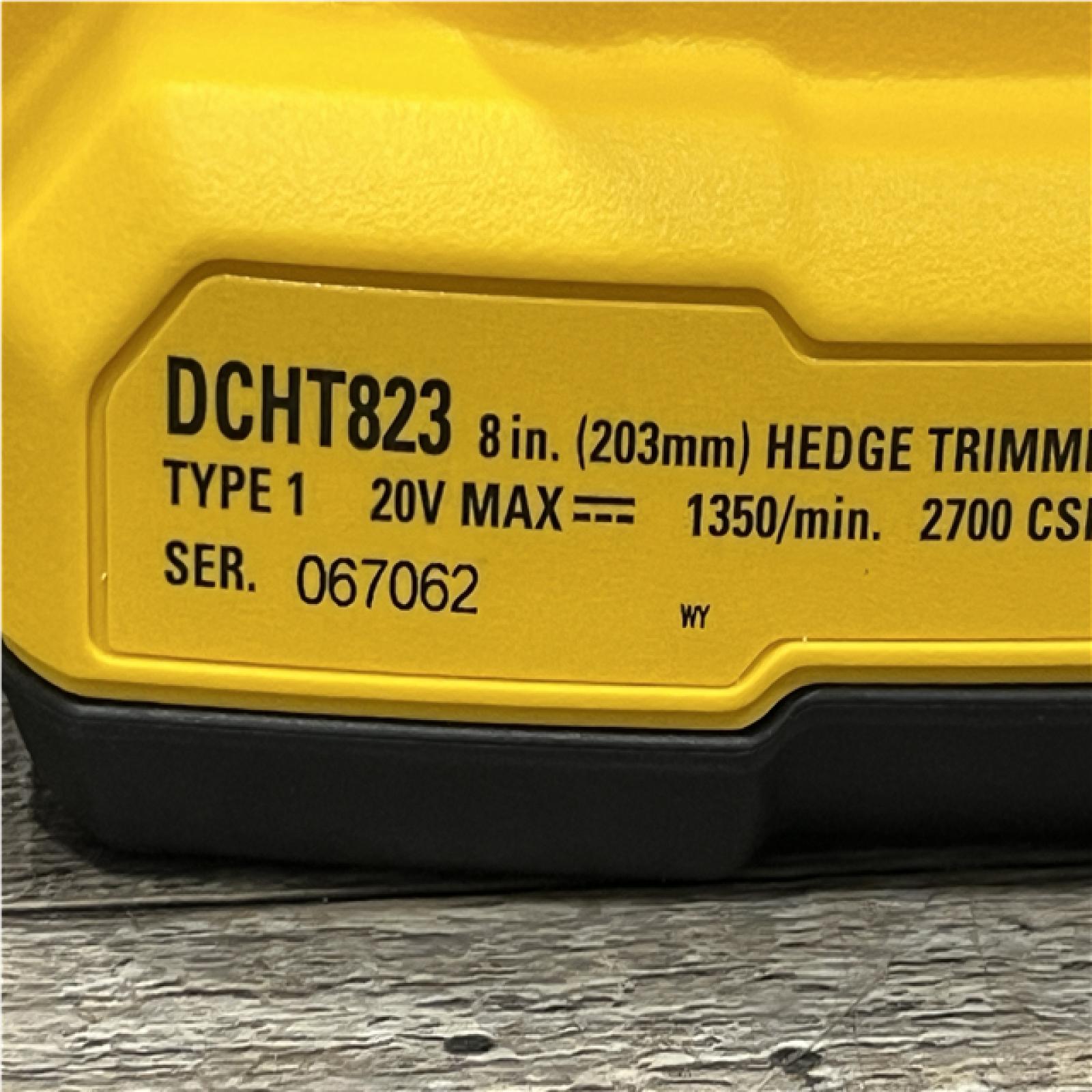 AS-IS DEWALT 20V 8 in. Compact Cordless Hedge Trimmer (Tool-Only)