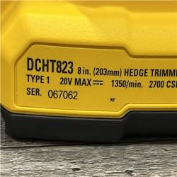 AS-IS DEWALT 20V 8 in. Compact Cordless Hedge Trimmer (Tool-Only)
