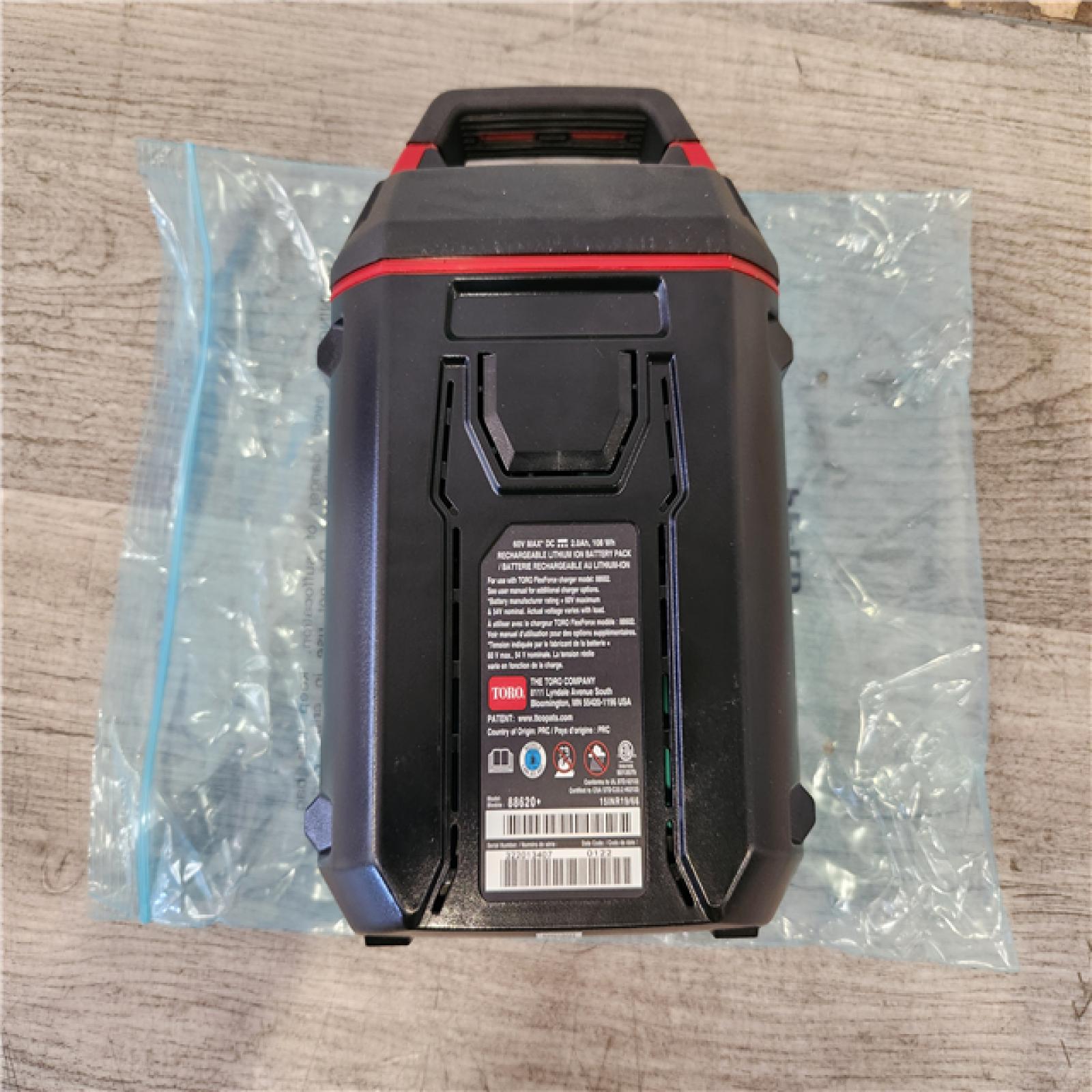 Phoenix Location NEW Toro 60V MAX* Flex-Force 2.5Ah Lithium-Ion Battery (3 Pack)