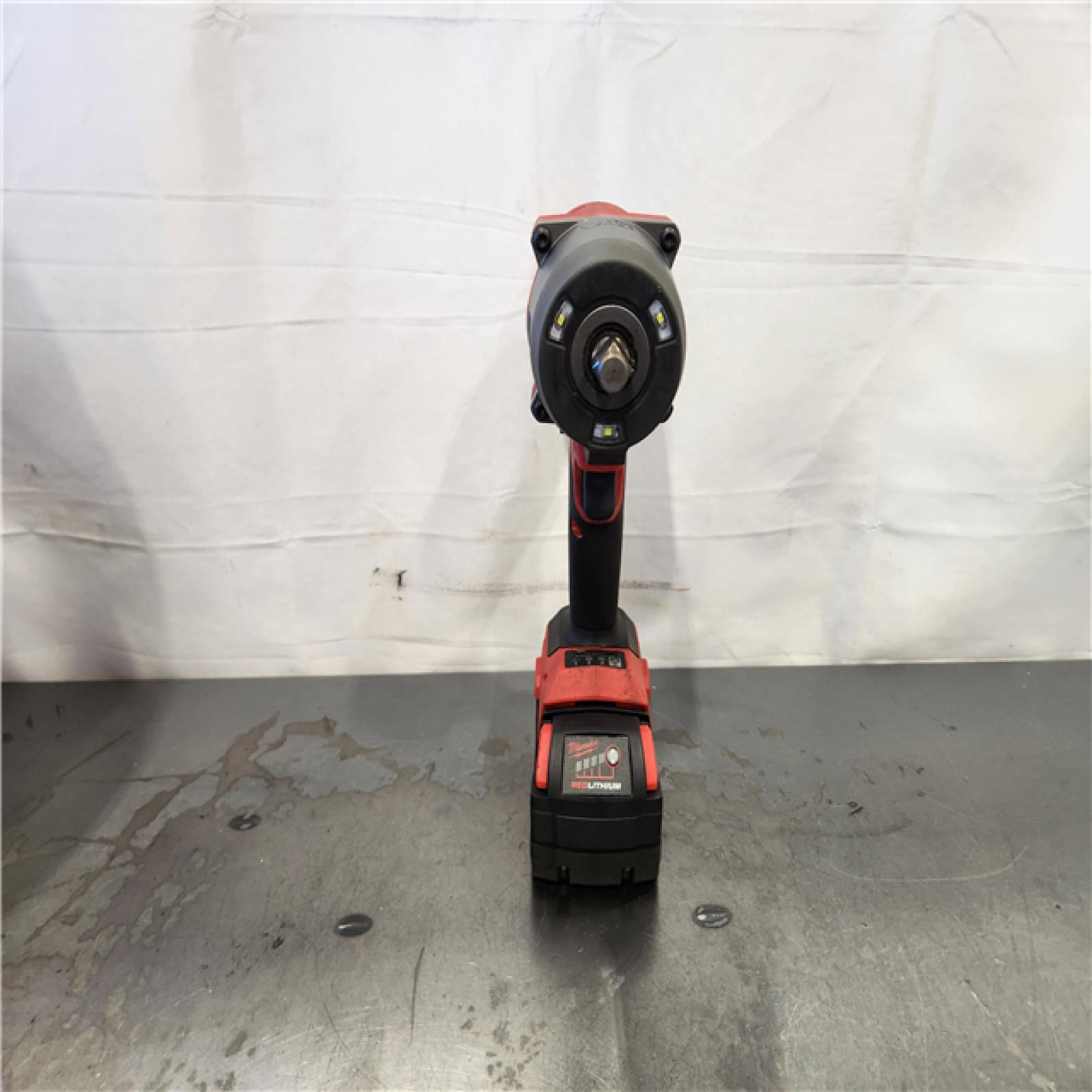 AS-IS- Milwaukee FUEL 18V Lithium-Ion Brushless Cordless 1/2 in. Impact Wrench w/Friction Ring Kit