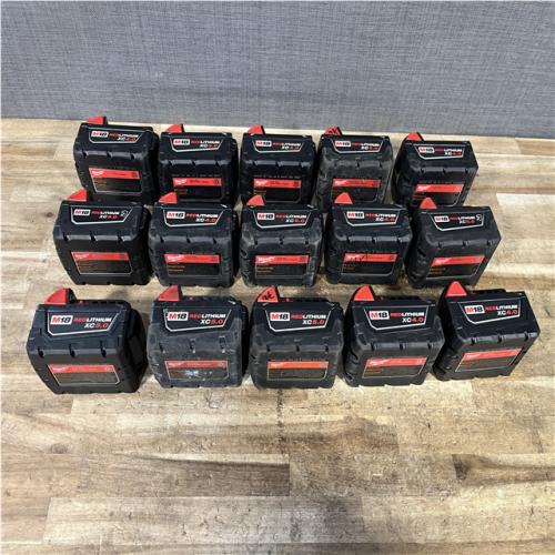 Houston Location Milwaukee Batteries QTY/15
