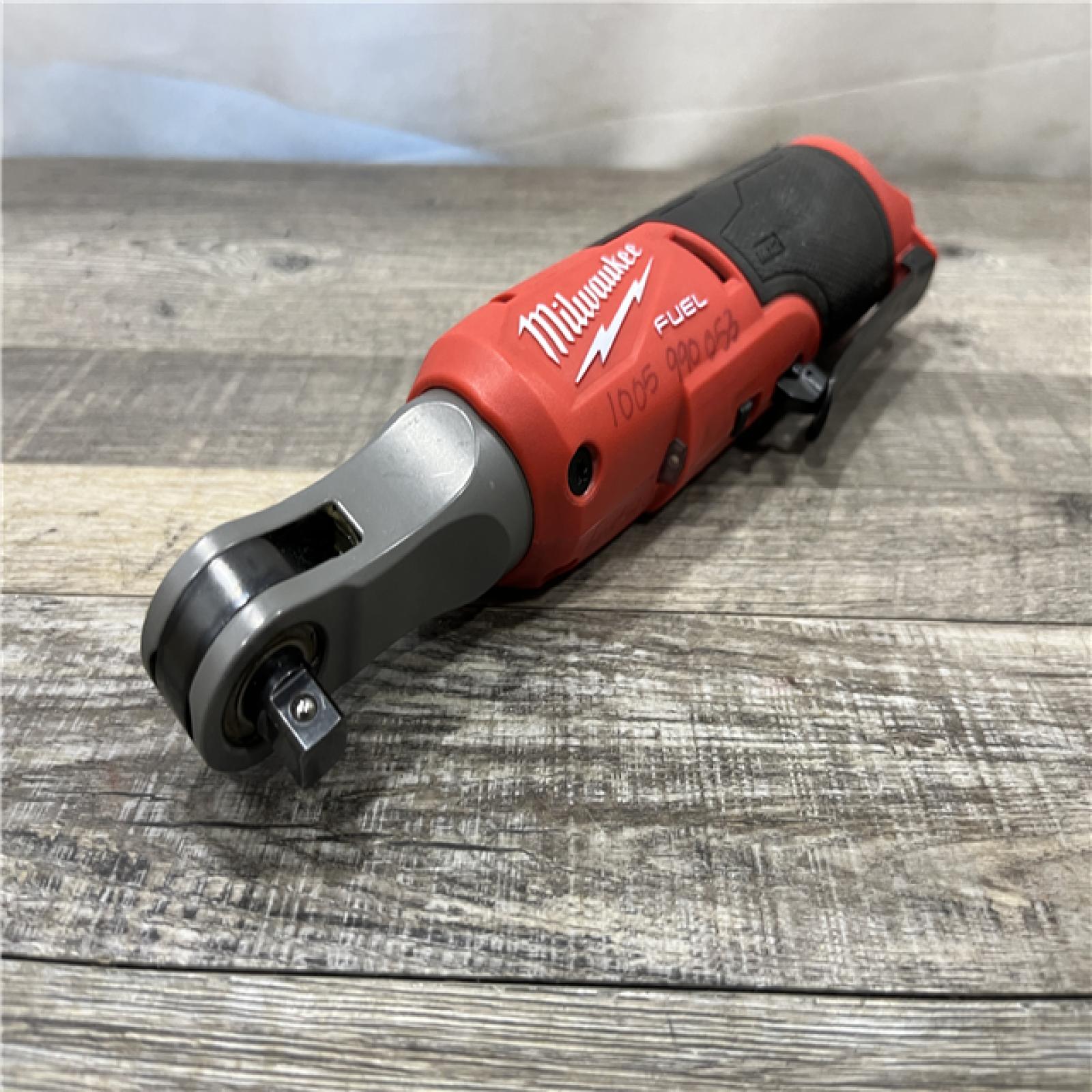 AS-IS Milwaukee FUEL 12-Volt Lithium-Ion Brushless Cordless High Speed 3/8 in. Ratchet (Tool-Only)