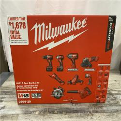 NEW - Milwaukee 18-Volt Lithium-Ion Cordless (9-Tool) Combo Kit