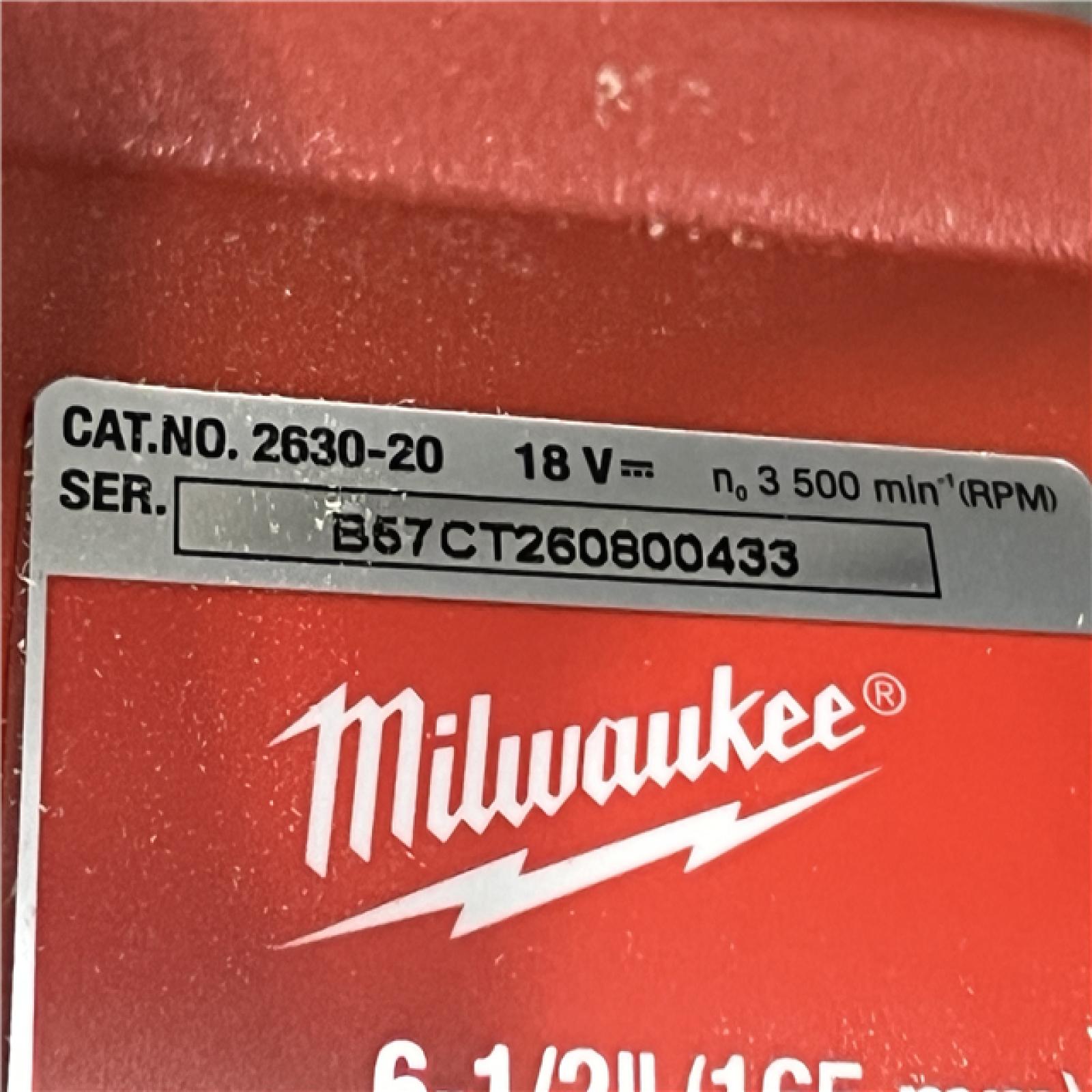 AS-IS Milwaukee 18V Lithium-Ion Cordless 6-1/2 in. Circular Saw (Tool-Only)