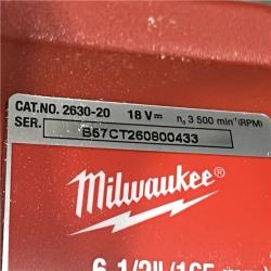 AS-IS Milwaukee 18V Lithium-Ion Cordless 6-1/2 in. Circular Saw (Tool-Only)