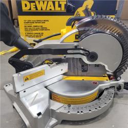 AS-IS  DEWALT 15 Amp Corded 10 in. Compound Single Bevel Miter Saw
